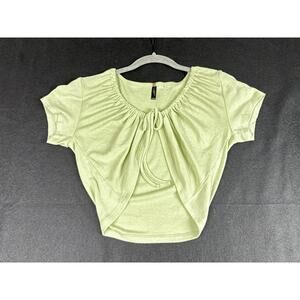 Pacsun LA Hearts Light Green Women's Large Fairycore Festival Top Y2K